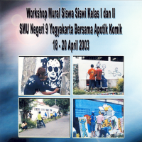 Workshop Mural di SMUN 9 with Apotik Komik