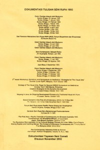 Dokumentasi Tulisan Seni Rupa 1993
