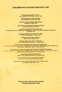 Dokumentasi Tulisan Seni Rupa 1996